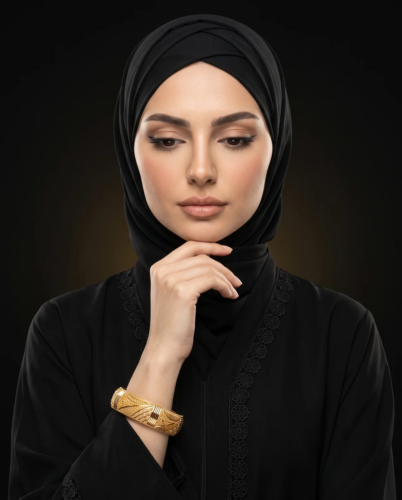 Interlocking Chain Yellow Gold Bracelet
