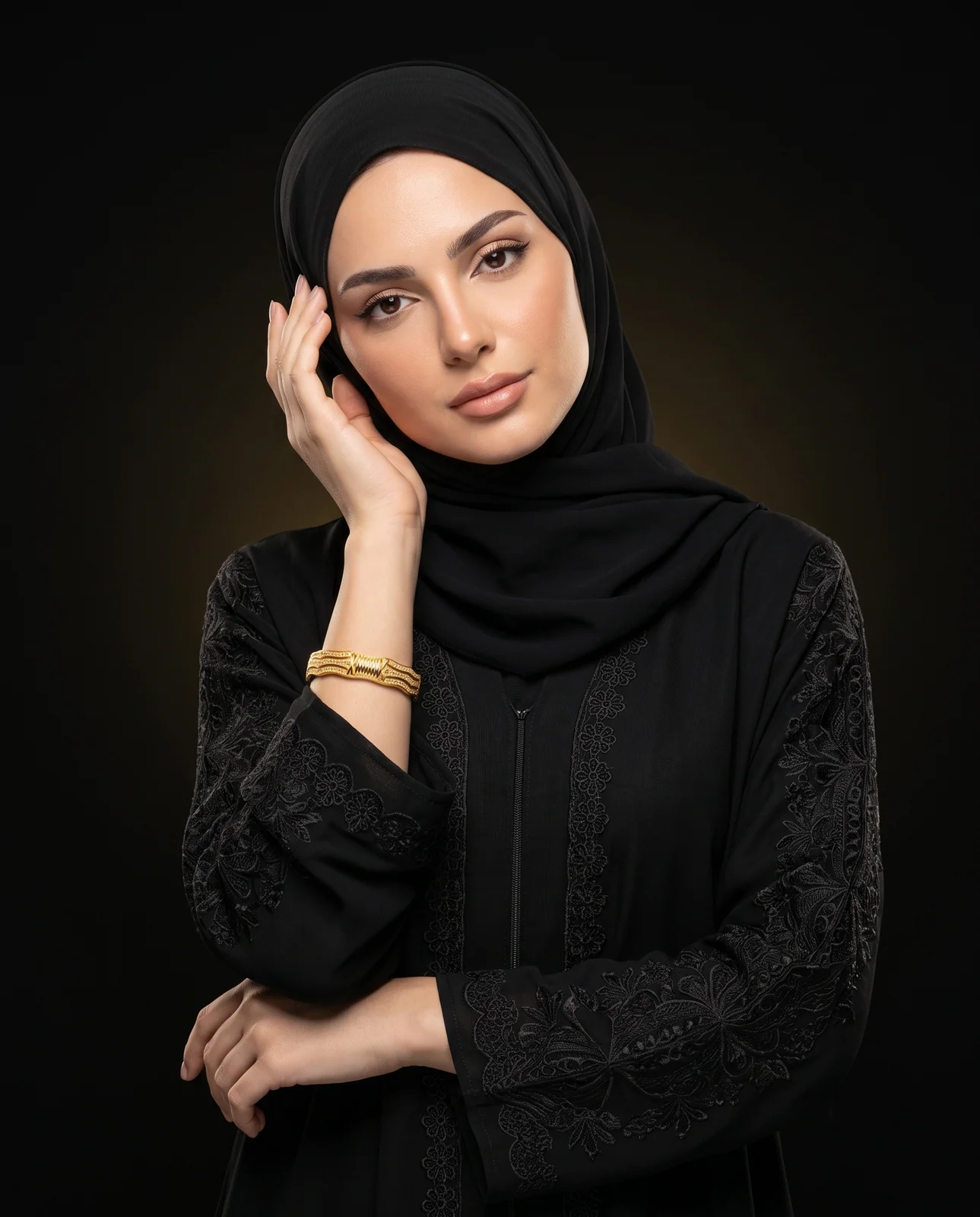 Classic Engraved Yellow Gold Bracelet