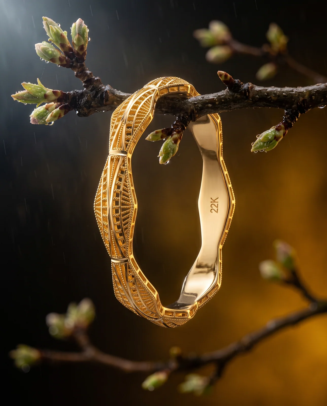 Dual-Link Yellow Gold Bracelet