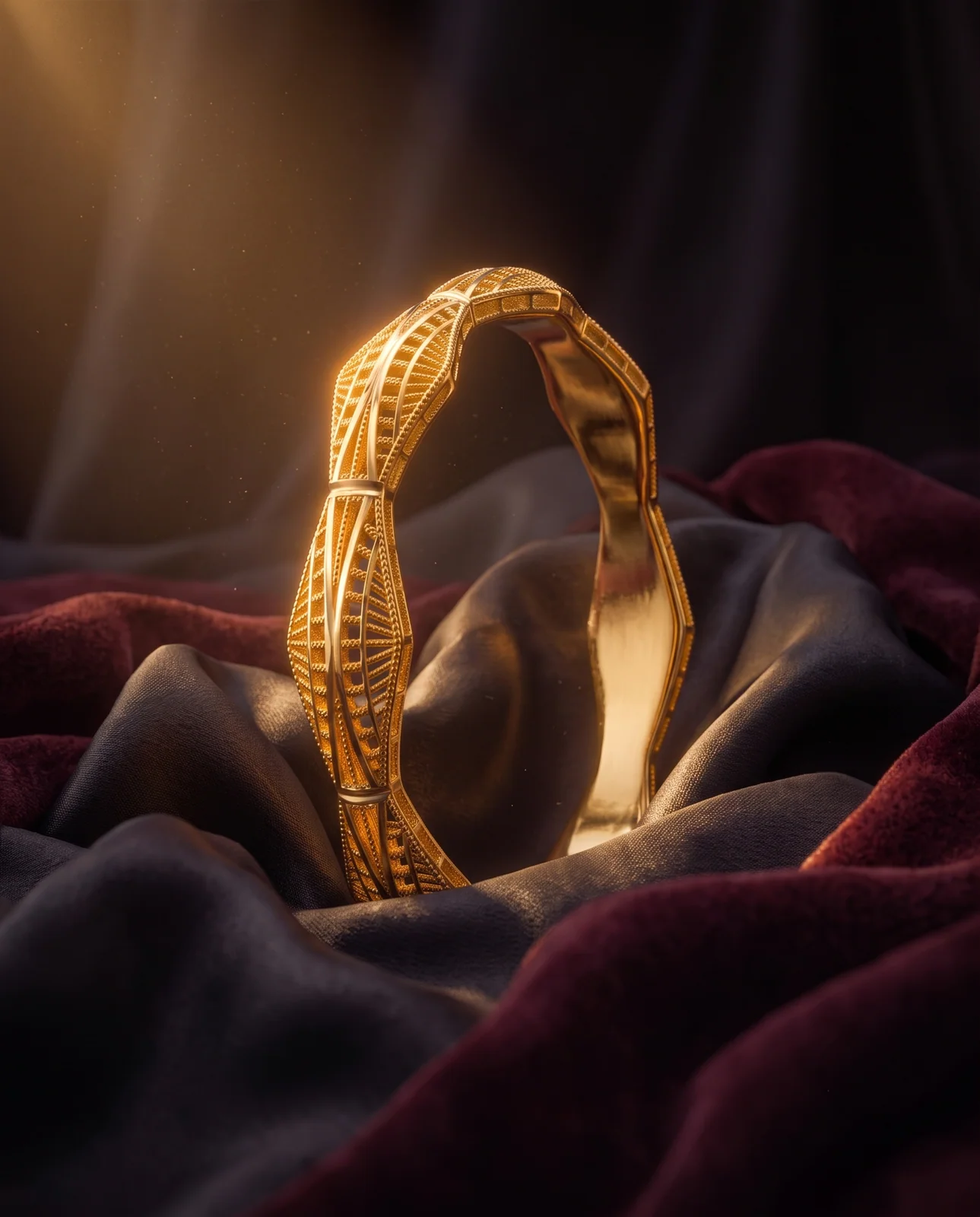 Dual-Link Yellow Gold Bracelet