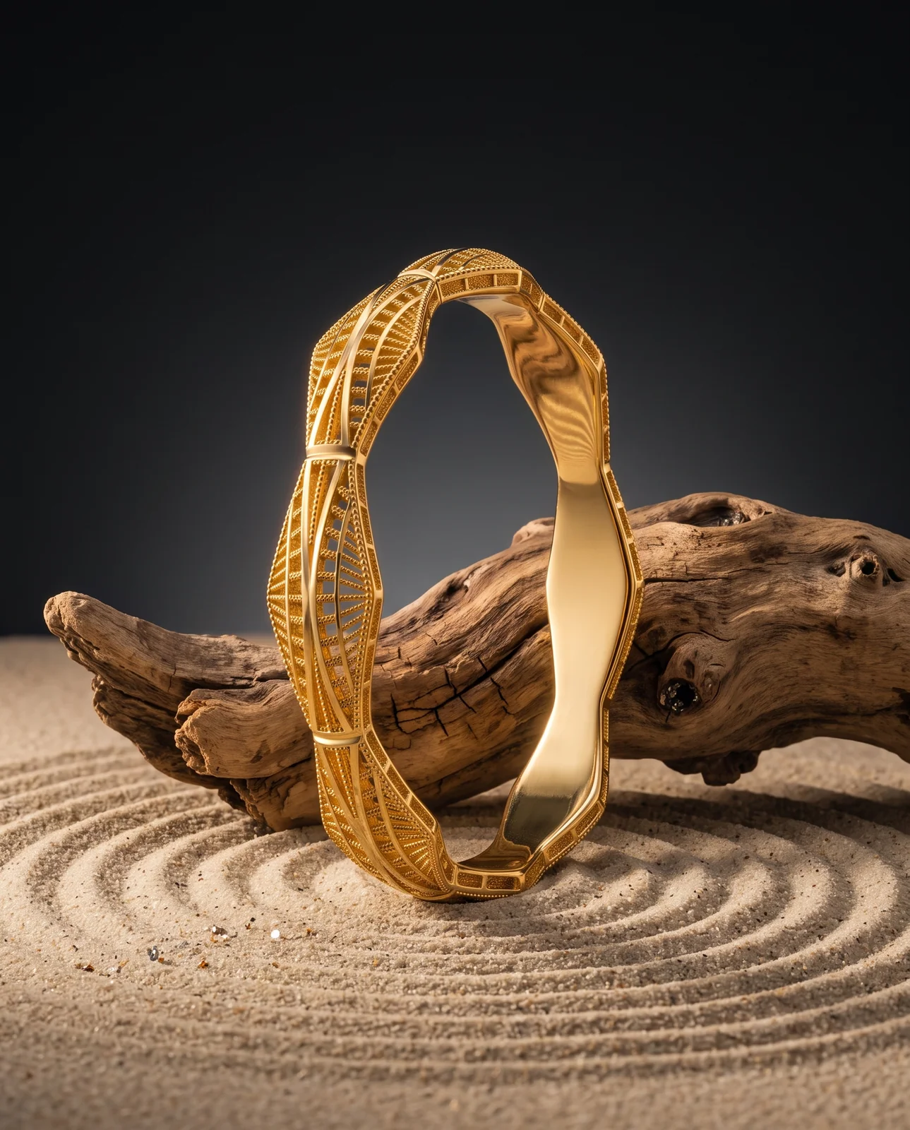 Dual-Link Yellow Gold Bracelet