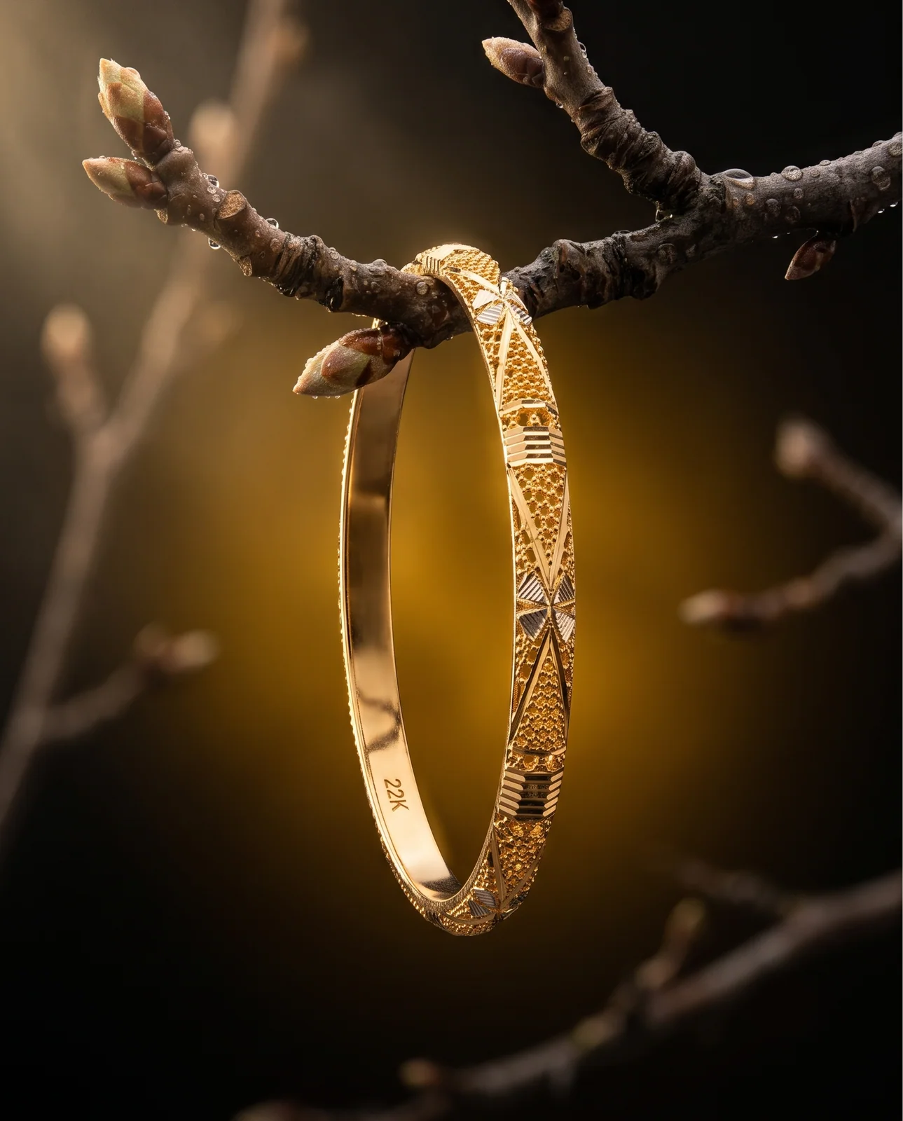 Luxurious Heritage Diamond Yellow Gold Bracelet