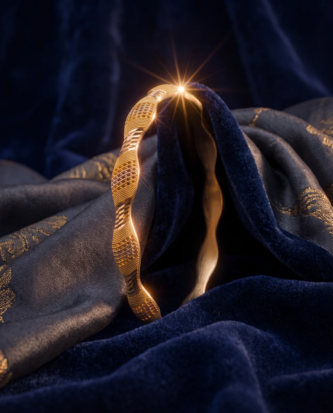 Refined Royal Diamond Yellow Gold Bracelet