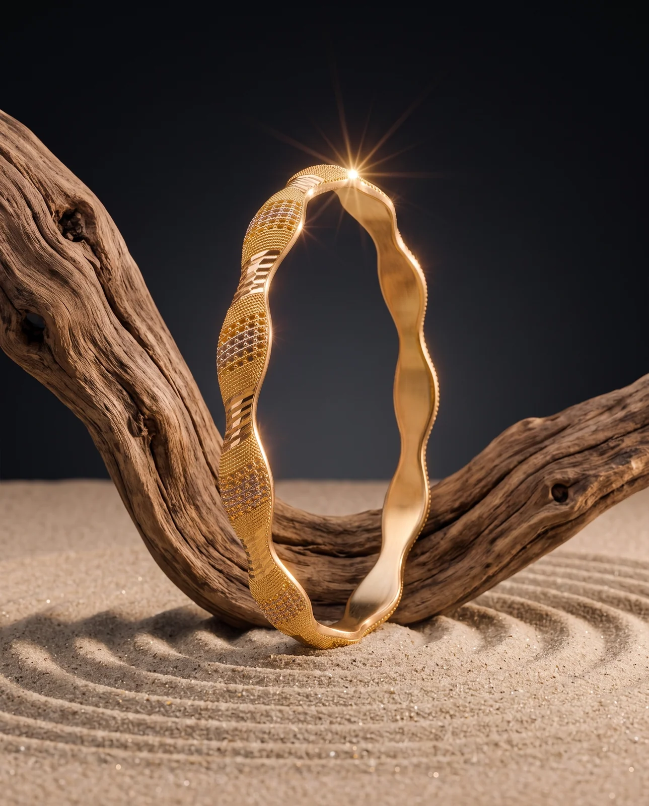 Refined Royal Diamond Yellow Gold Bracelet