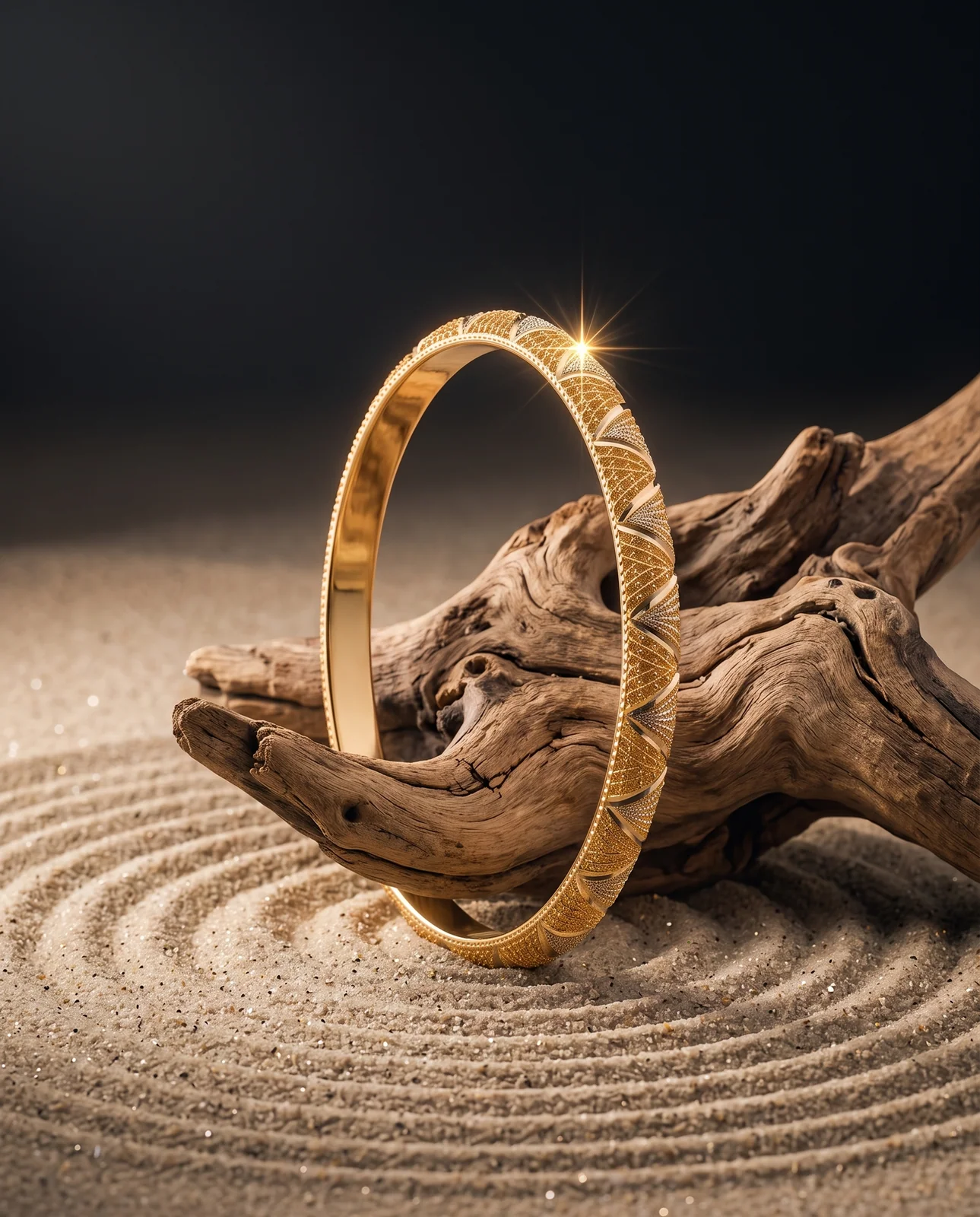Heritage Gulf-Style Diamond Yellow Gold Bracelet